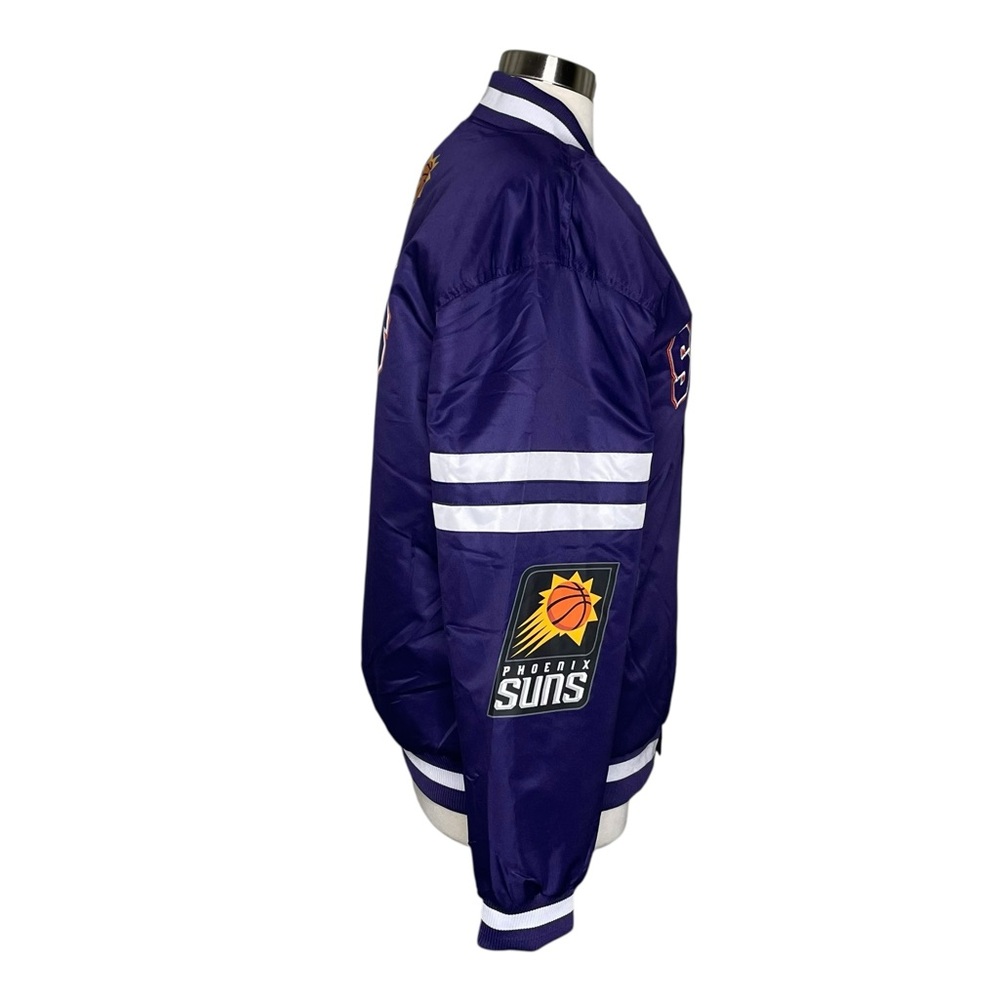 Phoenix Suns M Ultra Game satin bomber jacket purple - Picture 2 of 8